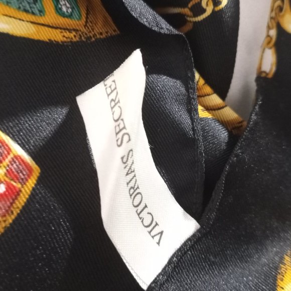 Women's Victoria's Secret Striped Silky Vintage Scarf - Picture 6 of 16